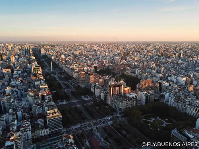 Atardecer en 9 de Julio